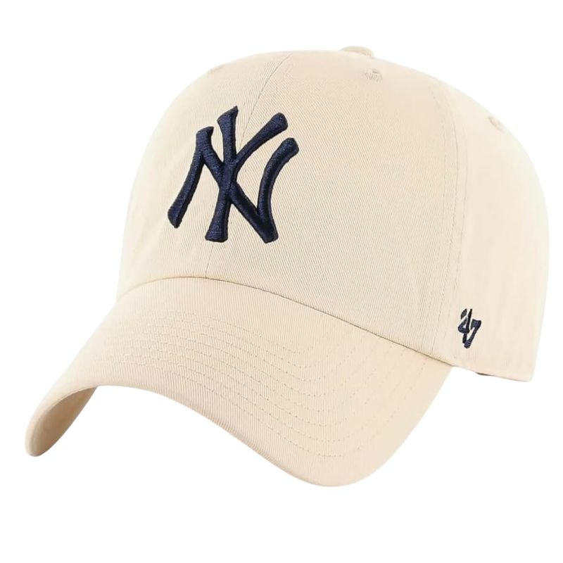 New York Yankees Men’s Natural 47 Brand Clean Up Adjustable Hat