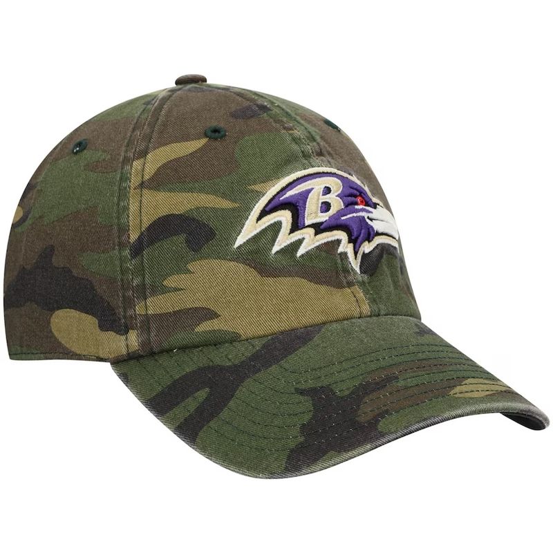 Baltimore Ravens Men’s Camo 47 Brand Clean Up Adjustable Hat