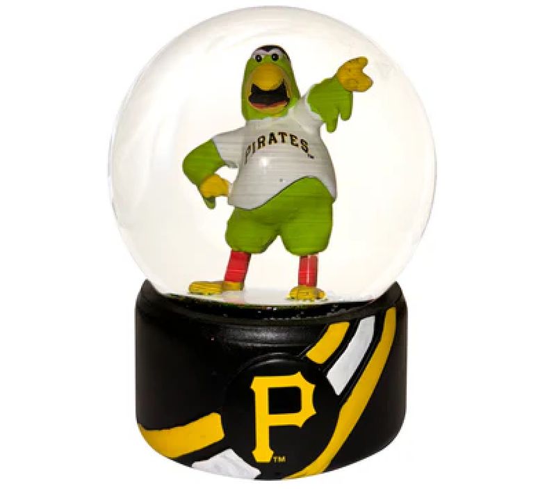Pittsburgh Pirates 100mm Mascot Glass Water Snow Globe Pittsburgh Pirates 100mm Mascot Glass Water Snow Globe