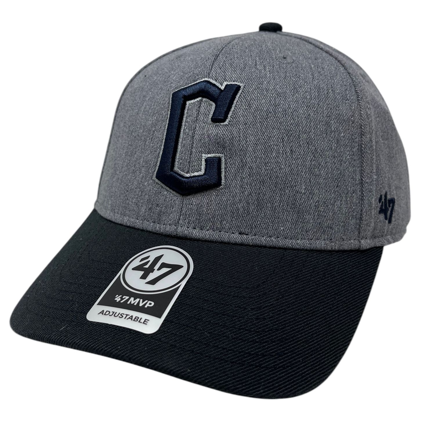 Cleveland Guardians Men's Charcoal 47 Brand MVP Granite Adjustable Hat Cleveland Guardians Men's Charcoal 47 Brand MVP Granite Adjustable Hat