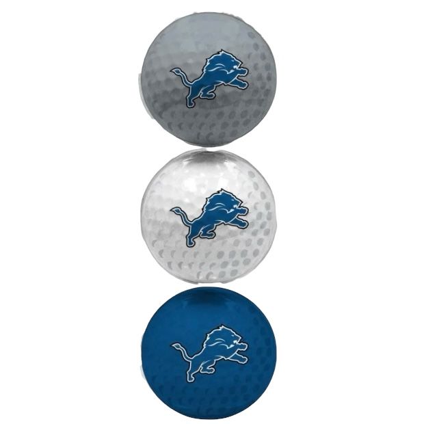 Detroit Lions Set of 3 Golf Balls