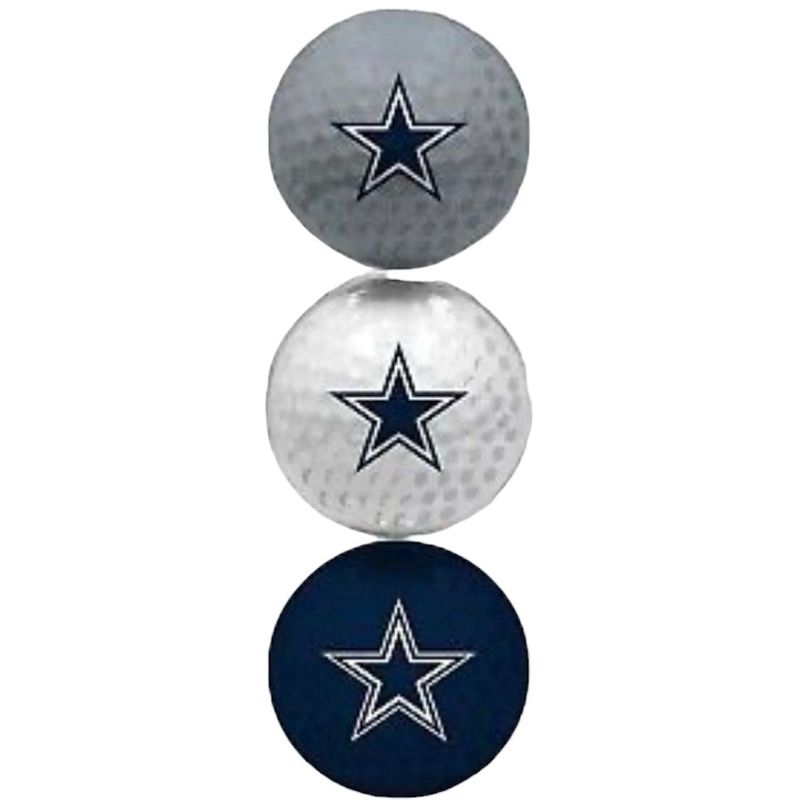 Dallas Cowboys Set of 3 Golf Balls