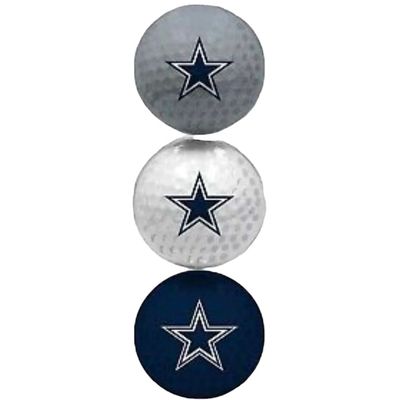 Dallas Cowboys Set of 3 Golf Balls