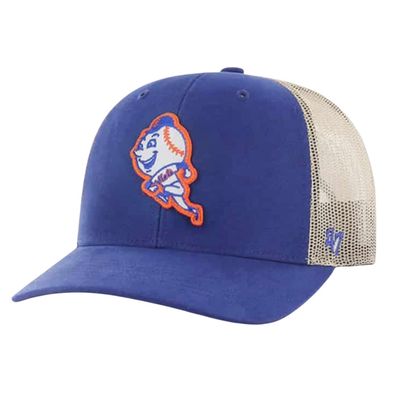 New York Mets Men's Mr Met 47 Trucker Adjustable Hat New York Mets Men's Mr Met 47 Trucker Adjustable Hat