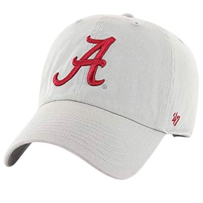 Alabama Crimson Tide Men’s Gray 47 Brand Clean Up Adjustable Hat Alabama Crimson Tide Men’s Gray 47 Brand Clean Up Adjustable Hat