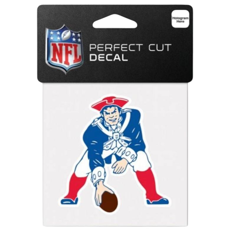 New England Patriots Historic 4" x 4" Perfect Cut Color Decal