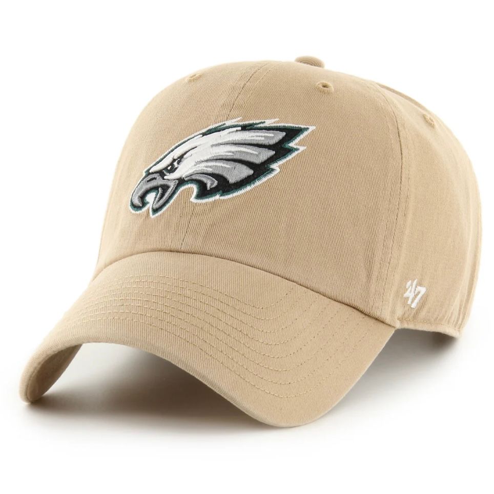 Philadelphia Eagles Men’s Khaki 47 Brand Clean Up Adjustable Hat Philadelphia Eagles Men’s Khaki 47 Brand Clean Up Adjustable Hat