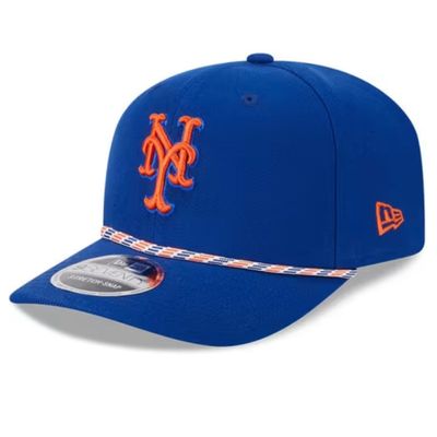 New York Mets Men's Blue Multi Rope New Era 9Seventy Stretch-Snap Hat New York Mets Men's Blue Multi Rope New Era 9Seventy Stretch-Snap Hat