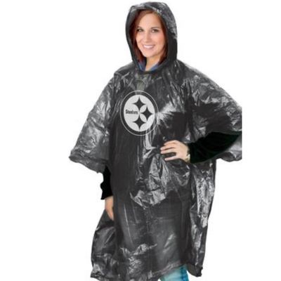 Pittsburgh Steelers Adult Rain Poncho Pittsburgh Steelers Adult Rain Poncho