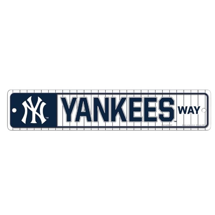 New York Yankees 3.75 New York Yankees 3.75" x 19" Team Street Sign