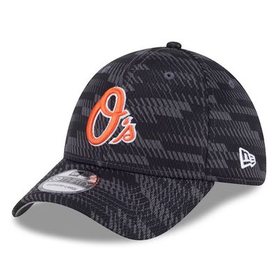 Baltimore Orioles Men's Black New Era 2025 MLB Clubhouse 39THIRTY Flex Hat