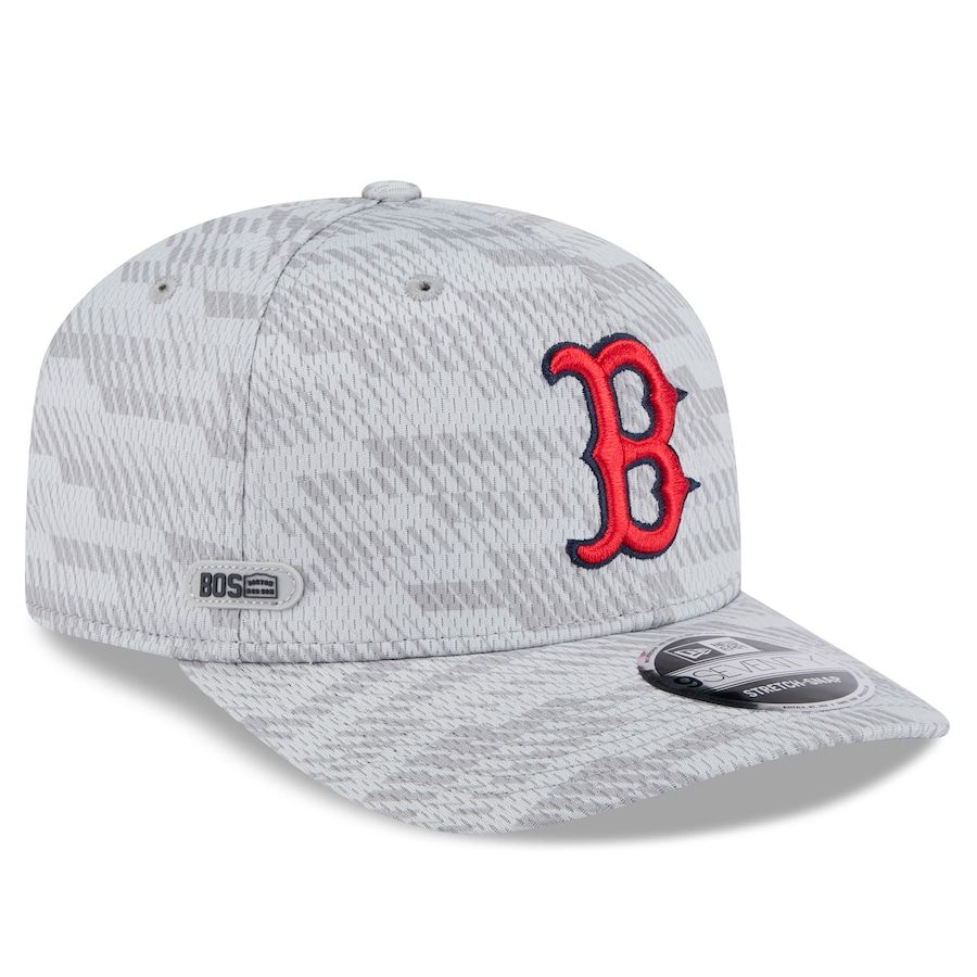 Boston Red Sox Men's Gray Spring Training New Era 9Seventy Stretch-Snap Hat