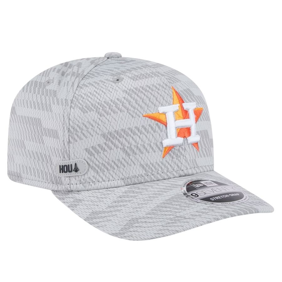 Houston Astros Men's Gray Spring Training New Era 9Seventy Stretch-Snap Hat