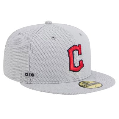 Cleveland Guardians Men's Gray Spring Training New Era 59Fifty Fitted Hat
