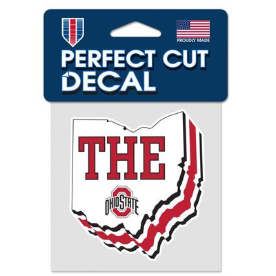 Ohio State Buckeyes 4 Ohio State Buckeyes 4" x 4" Perfect Cut Color Decal