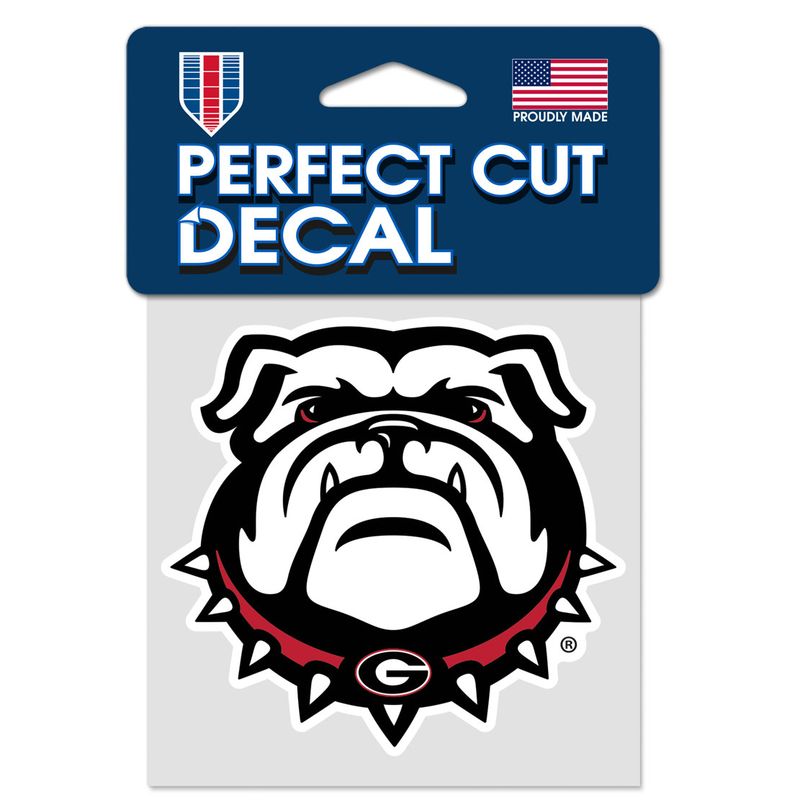 Georgia Bulldogs 4 Georgia Bulldogs 4" x 4" Perfect Cut Color Decal