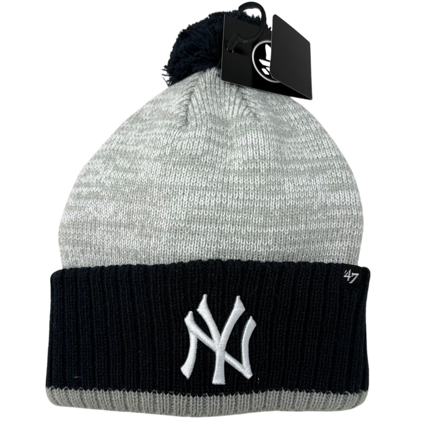 New York Yankees Men's 47 Plateau Cuffed Pom Knit Hat New York Yankees Men's 47 Plateau Cuffed Pom Knit Hat