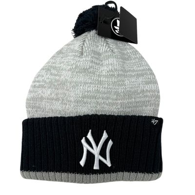 New York Yankees Men's 47 Plateau Cuffed Pom Knit Hat New York Yankees Men's 47 Plateau Cuffed Pom Knit Hat