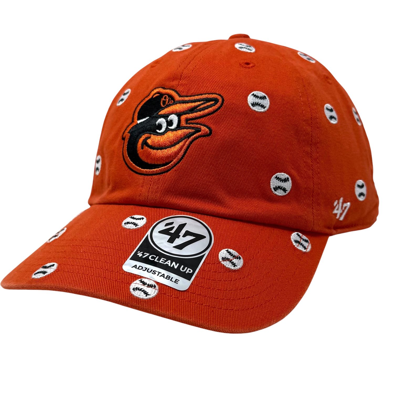 Baltimore Orioles Confetti 47 Brand Clean Up Adjustable Hat