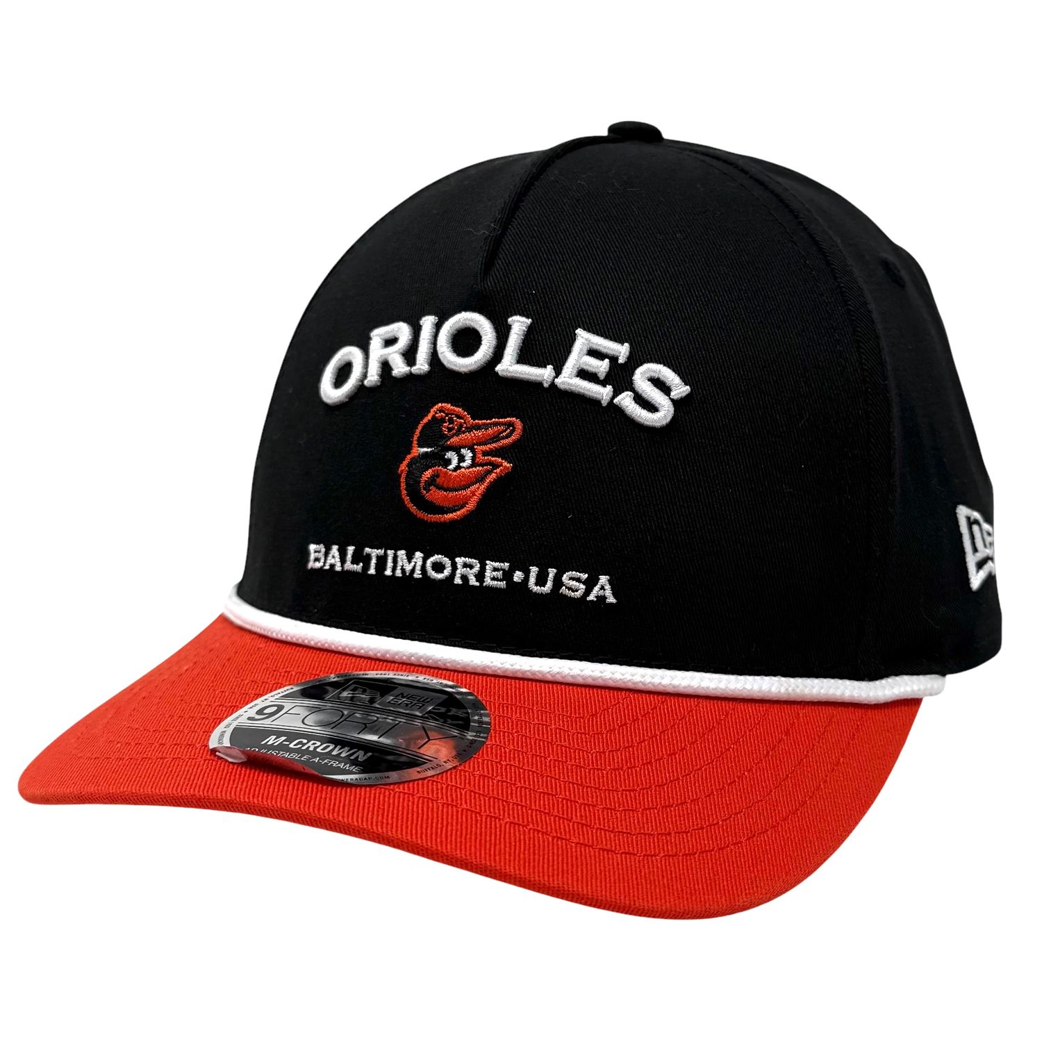 Baltimore Orioles Men’s Rope Two-Tone New Era 9Forty M-Crown Snapback Hat Baltimore Orioles Men’s Rope Two-Tone New Era 9Forty M-Crown Snapback Hat