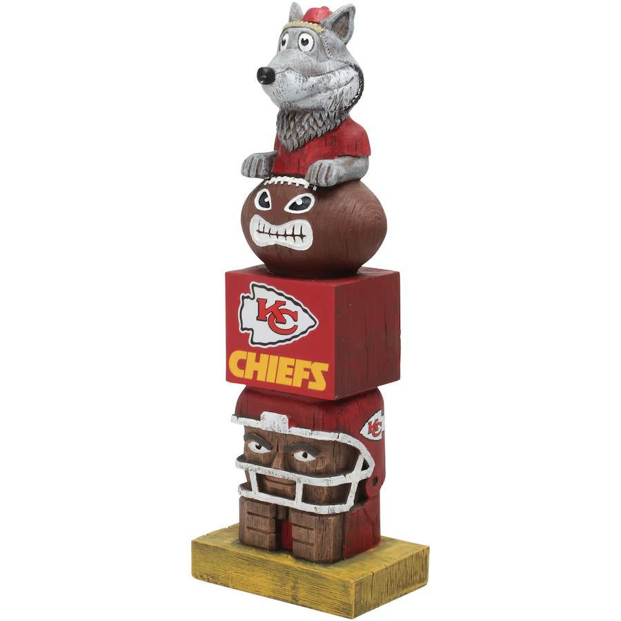 Kansas City Chiefs Tiki Totem Team Statue