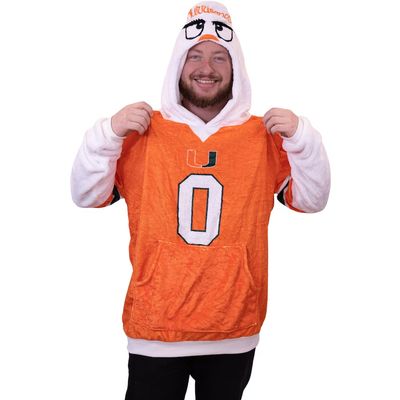 Miami Hurricanes Plushible Adult 2-In-1 Snugible Hoodie Miami Hurricanes Plushible Adult 2-In-1 Snugible Hoodie