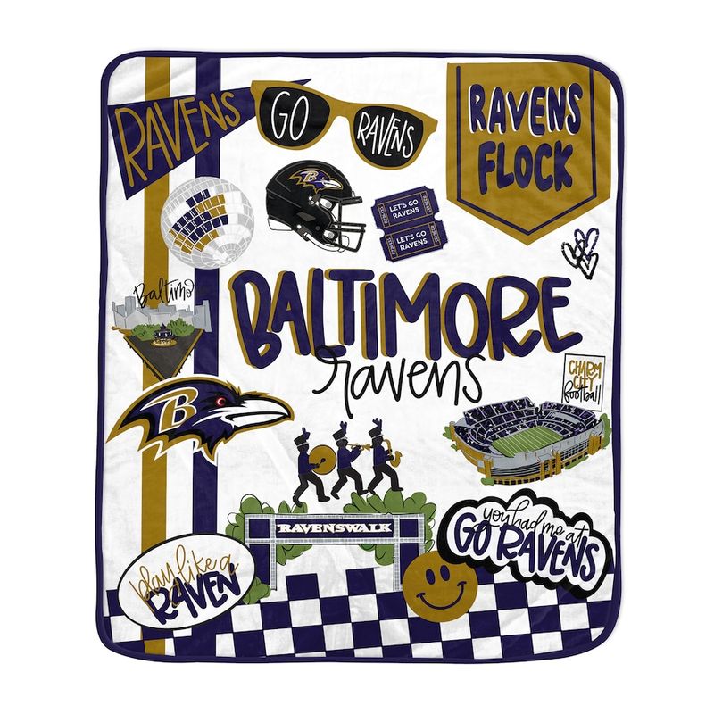 Baltimore Ravens Pegasus 60” x 70” Fan Favorite Royal Plush Blanket Baltimore Ravens Pegasus 60” x 70” Fan Favorite Royal Plush Blanket