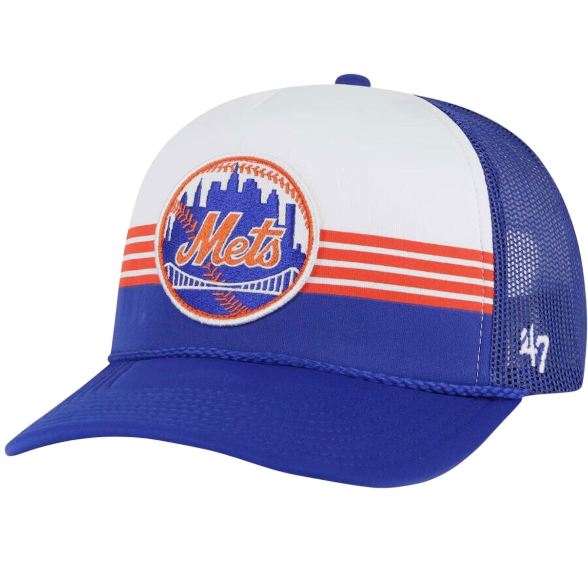 New York Mets Men’s 47 Front Foam Trucker Snapback Hat New York Mets Men’s 47 Front Foam Trucker Snapback Hat