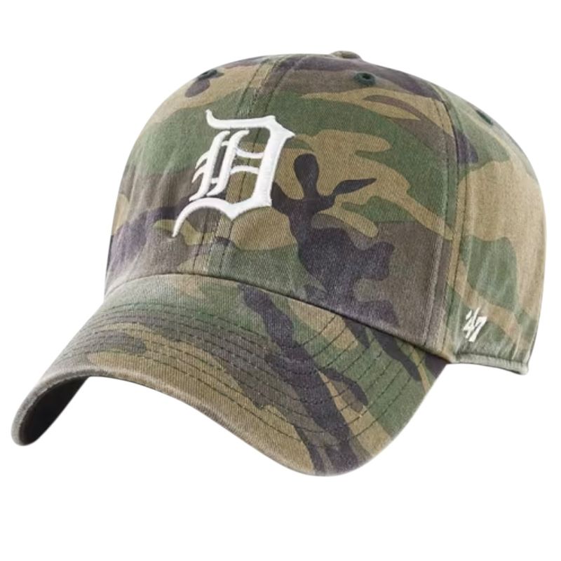 Detroit Tigers Men’s Camo Clean Up 47 Brand  Adjustable Hat