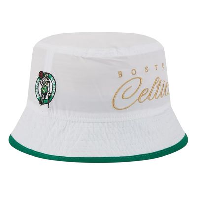 Boston Celtics Men’s White New Era NBA Draft Nylon Bucket Hat
