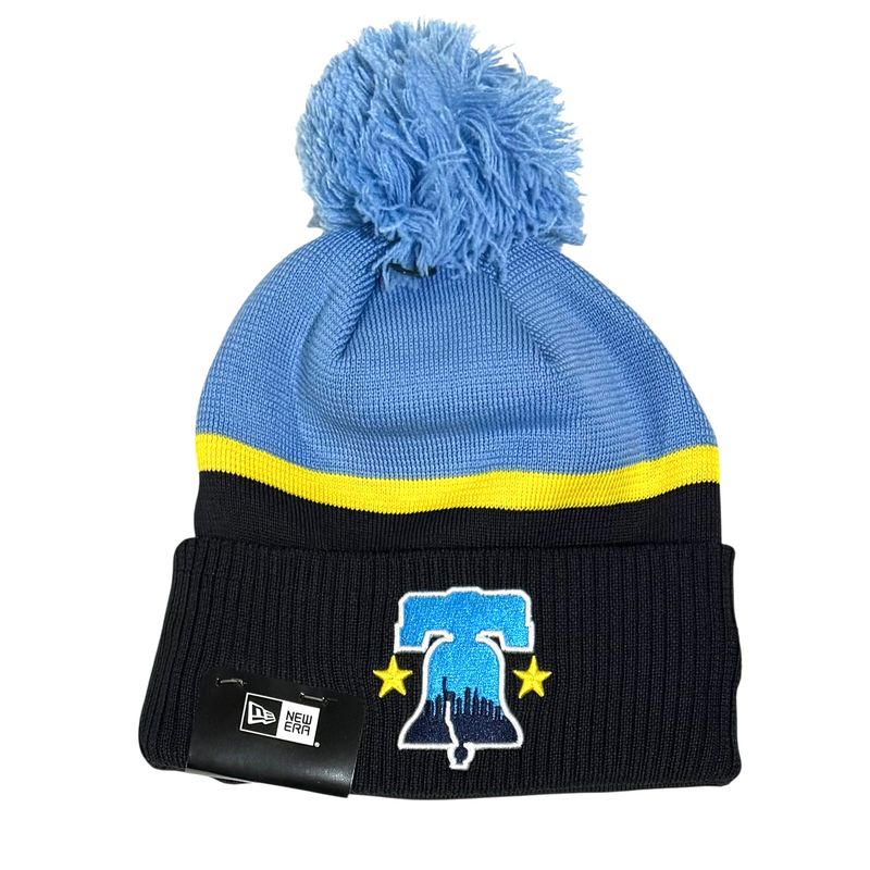 Philadelphia Phillies Men's City Connect New Era Cuffed Pom Knit Hat Philadelphia Phillies Men's City Connect New Era Cuffed Pom Knit Hat