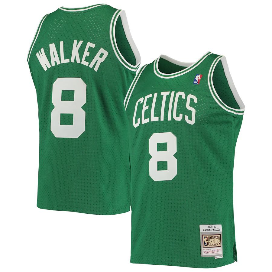 Boston Celtics Antoine Walker 2000-01 Men's Green Mitchell & Ness Swingman Jersey