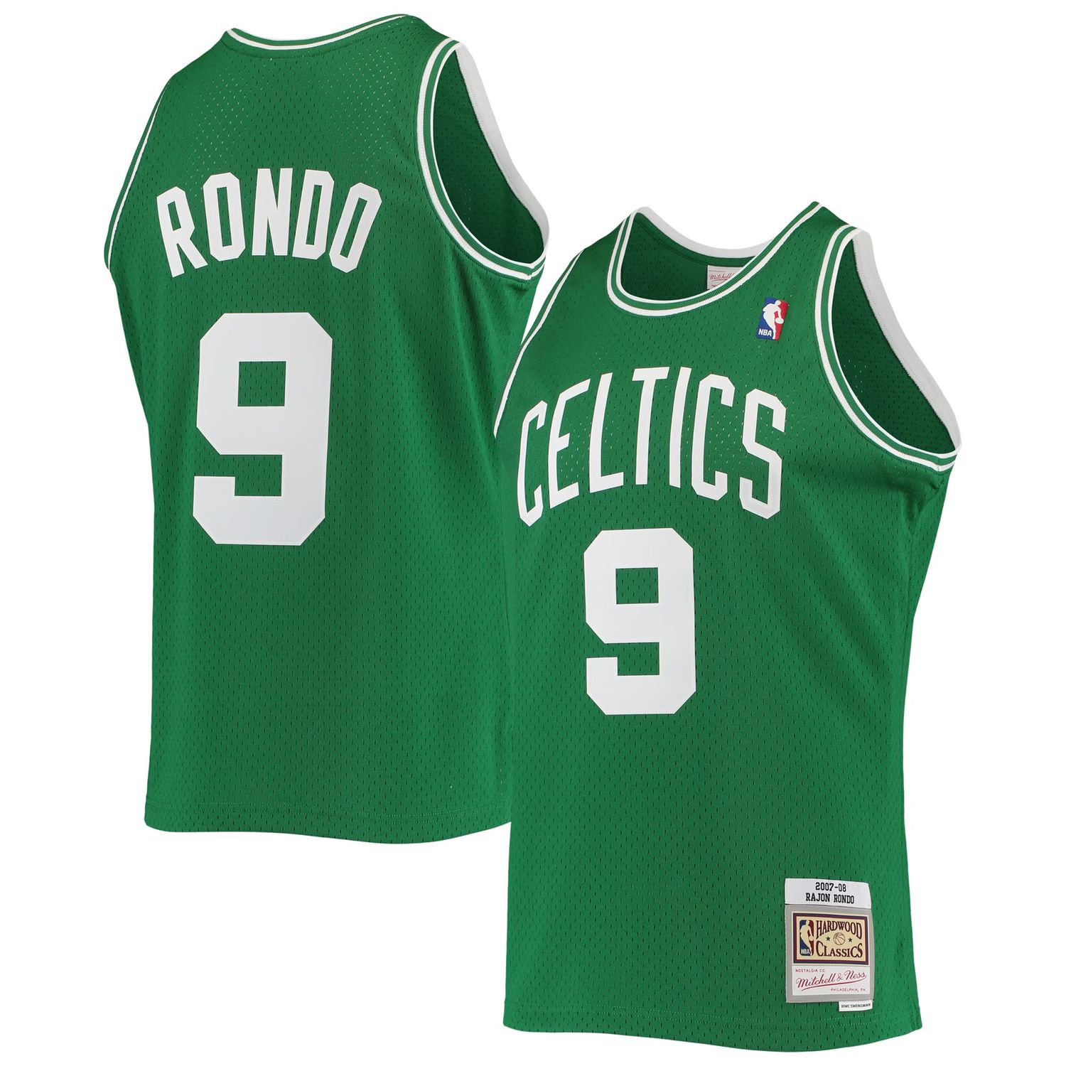 Boston Celtics Rajon Rondo 2007-08 Men's Green Mitchell & Ness Swingman Jersey