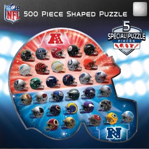 NFL Teams 500 Piece Football Helmet Jigsaw Puzzle