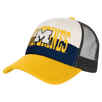 Michigan Wolverines Youth Outerstuff Trucker Adjustable Hat