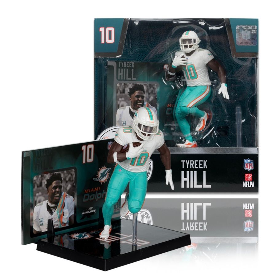 Miami Dolphins Tyreek Hill Jersey NFL McFarlane Legacy Series Figure #29 Miami Dolphins Tyreek Hill Jersey NFL McFarlane Legacy Series Figure #29