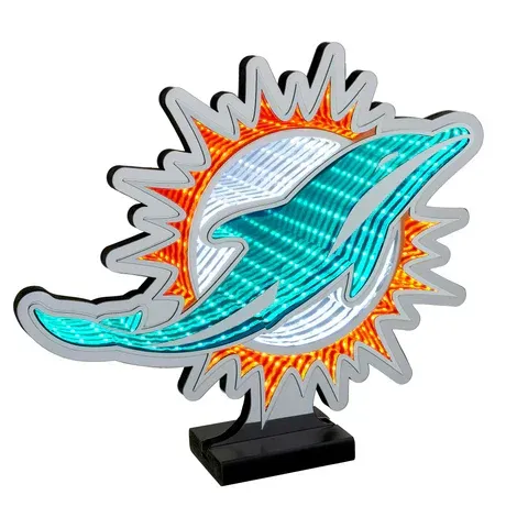 Miami Dolphins LED Infinity Logo Light Miami Dolphins LED Infinity Logo Light