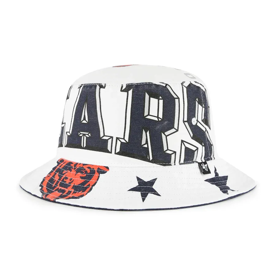Chicago Bears Adult White 47 Energize Bucket Hat Chicago Bears Adult White 47 Energize Bucket Hat
