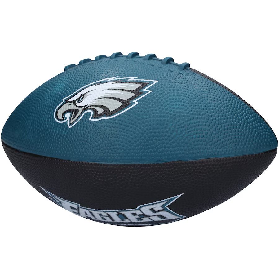 Philadelphia Eagles Pinwheel Logo Junior Size Rubber Football Philadelphia Eagles Pinwheel Logo Junior Size Rubber Football