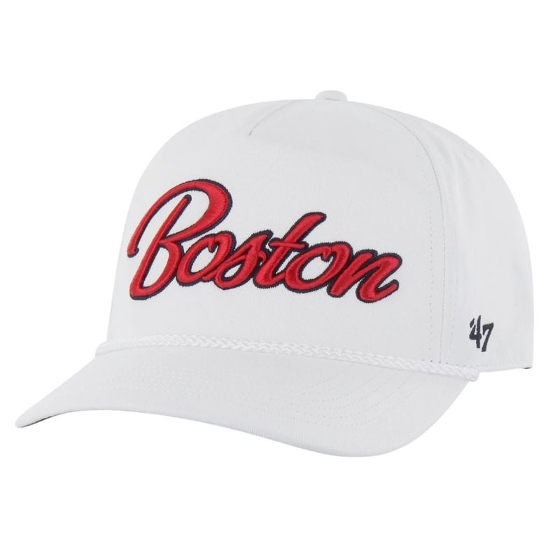 Boston Red Sox Men’s White Overhand 47 Brand Hitch Adjustable Hat