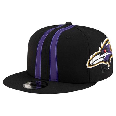 Baltimore Ravens Men's New Era Black Helmet 9FIFTY Snapback Hat