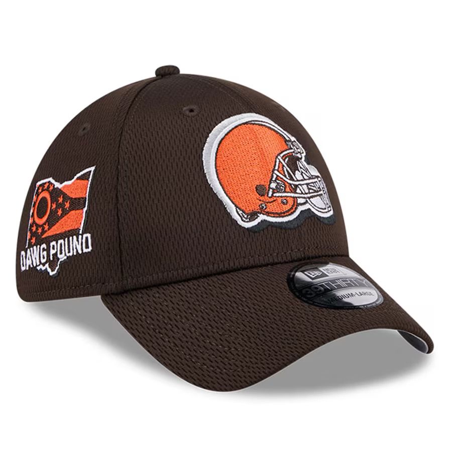 Cleveland Browns Men’s Brown New Era NFL Draft 39THIRTY Fitted Hat