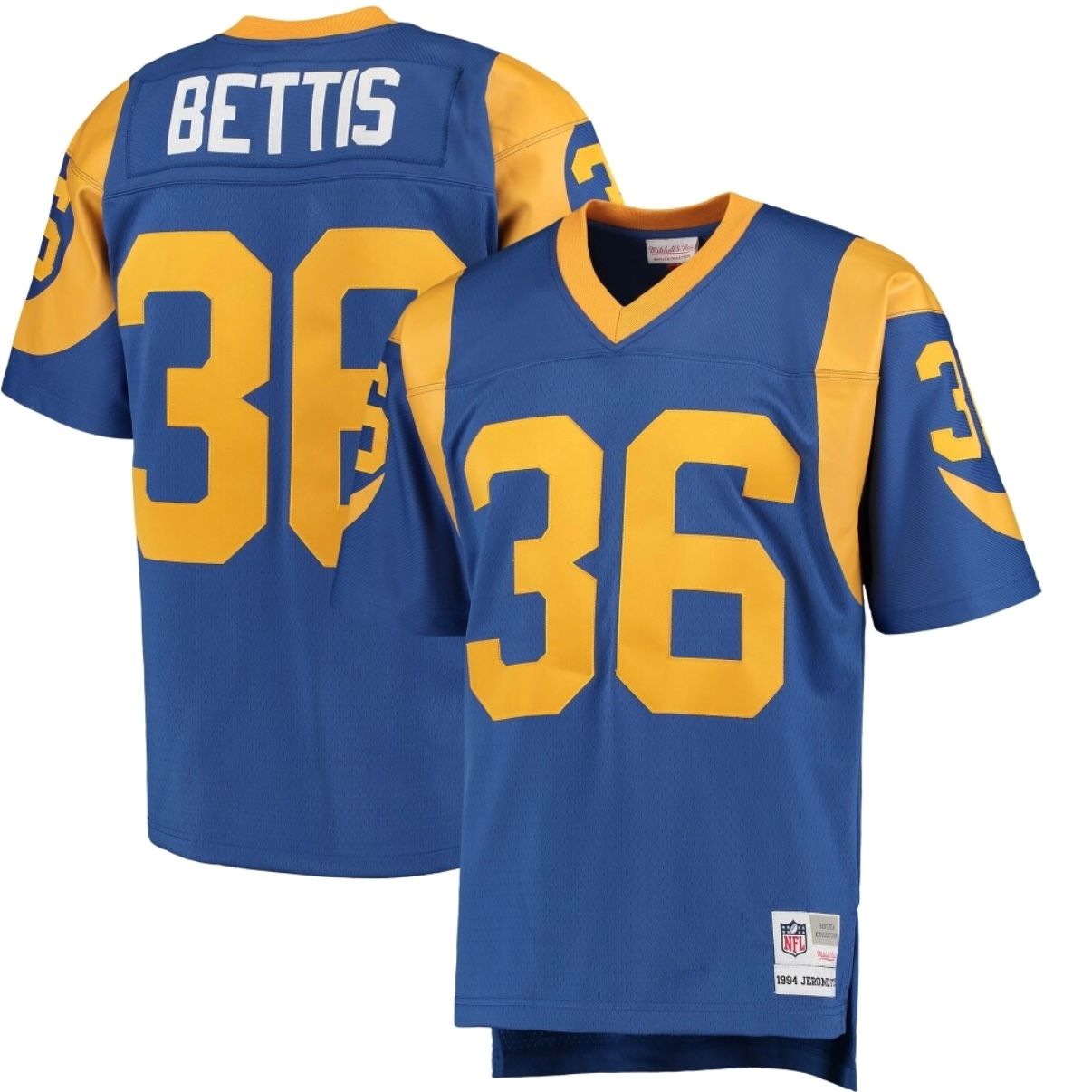 Los Angeles Rams Jerome Bettis 1994 Royal Blue Throwback Mitchell & Ness Men's Legacy Jersey Los Angeles Rams Jerome Bettis 1994 Royal Blue Throwback Mitchell & Ness Men's Legacy Jersey