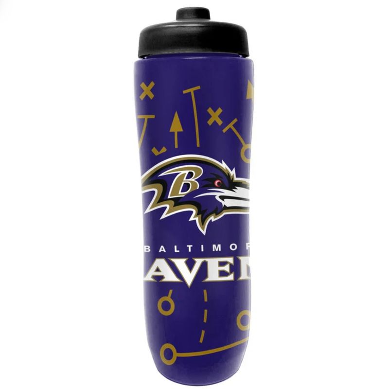 Baltimore Ravens 34oz Squeezy Water Bottle Baltimore Ravens 34oz Squeezy Water Bottle
