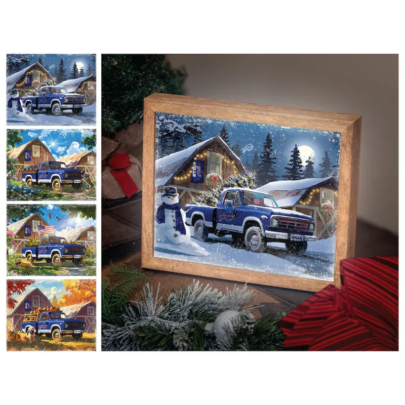 Buffalo Bills 12 Buffalo Bills 12" x 11" Four Seasons LED Light Box