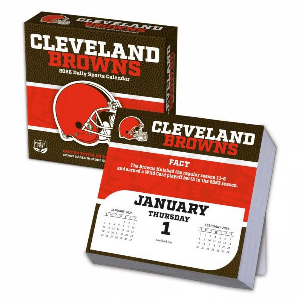 Cleveland Browns 2026 Desk Calendar Cleveland Browns 2026 Desk Calendar