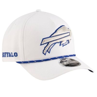Buffalo Bills Men's White New Era Rivalries Collection Sideline A-Frame 9FORTY Adjustable Hat