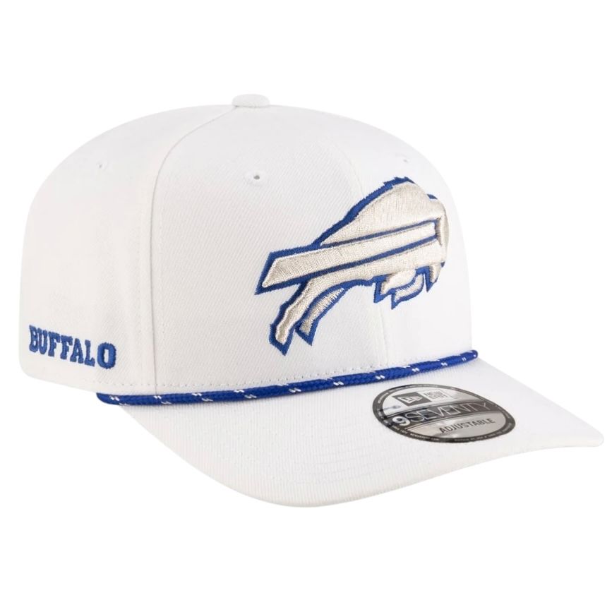 Buffalo Bills Men's White New Era Rivalries Collection Sideline 9SEVENTY Adjustable Hat