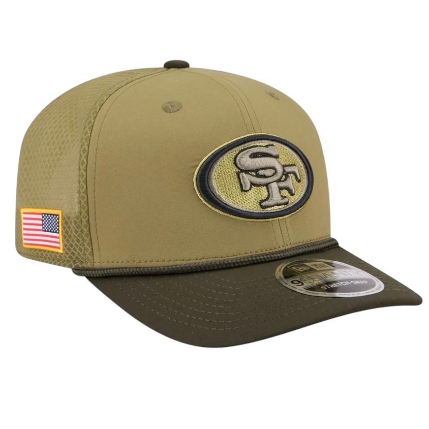 San Francisco 49ers Men's Green New Era Salute to Service 9SEVENTY Adjustable Hat
