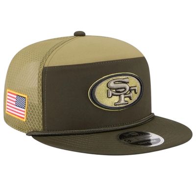 San Francisco 49ers Men's Dark Green New Era Salute to Service Split Panel 9FIFTY Snapback Hat San Francisco 49ers Men's Dark Green New Era Salute to Service Split Panel 9FIFTY Snapback Hat
